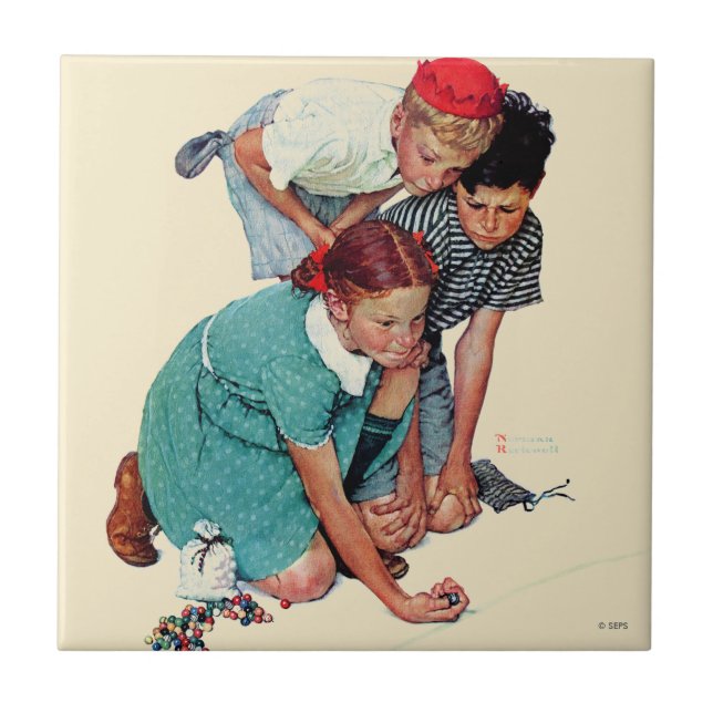 Azulejo De Cerámica Campeón de mármol (Frente)