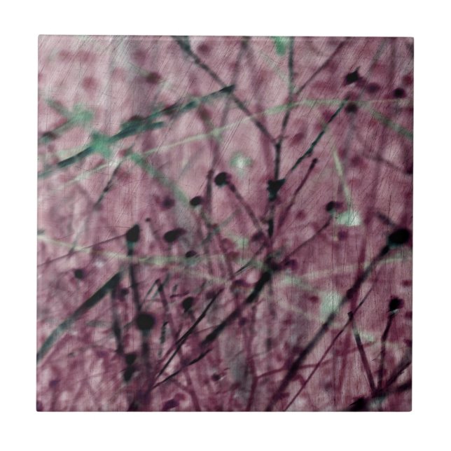 Azulejo De Cerámica Campo Berry Rosa (Frente)