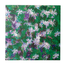Azulejo De Cerámica Campo de Daisies