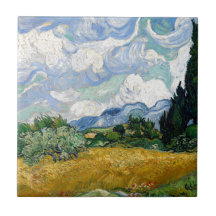 Campo de trigo de Vincent van Gogh con arte de los