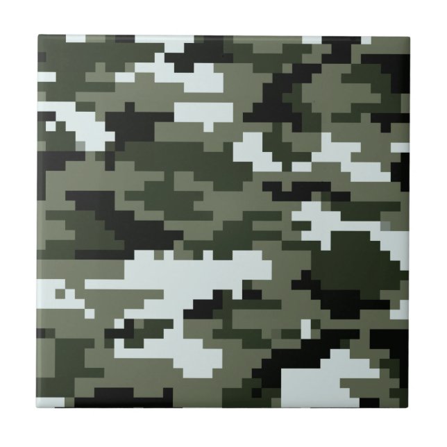 Azulejo De Cerámica Camuflaje urbano/Camo de 8 del pedazo Digitaces (Frente)