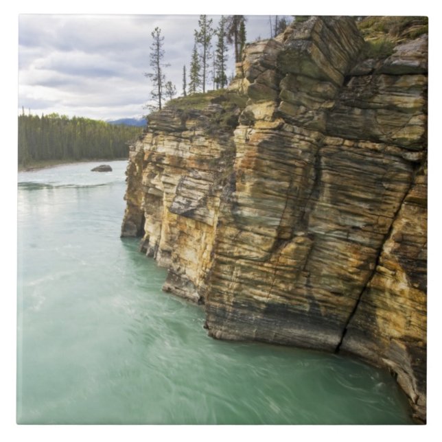 Azulejo De Cerámica Canadá, Alberta, Parque Nacional Jasper, Athabasca (Frente)