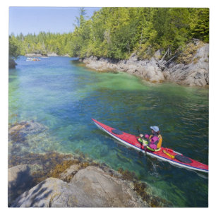 Azulejo De Cerámica Canadá, Columbia Británica, Isla Vancouver. Mar 2