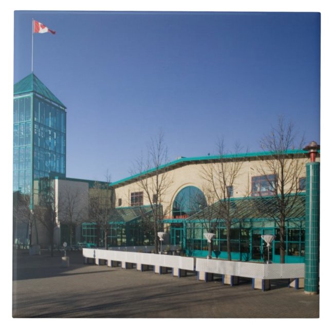 Azulejo De Cerámica CANADÁ, Manitoba, Winnipeg: El mercado de las horq (Frente)