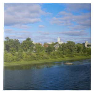 Azulejo De Cerámica Canadá, Nueva Brunswick, Fredericton, City view