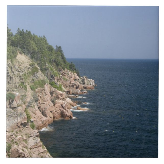Azulejo De Cerámica Canadá, Nueva Escocia, Isla de Cabo Breton, Cabot  (Frente)