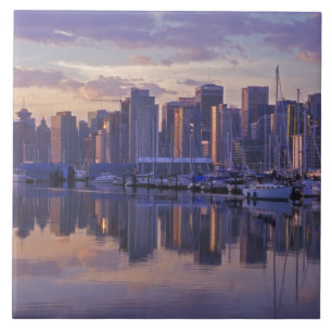 Azulejo De Cerámica Canadá, Vancouver, Columbia Británica. Vancouver