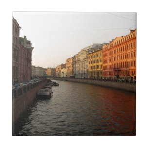 Azulejo De Cerámica Canal en St Petersburg, Rusia