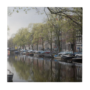 Azulejo De Cerámica Canales en Ámsterdam, Holanda