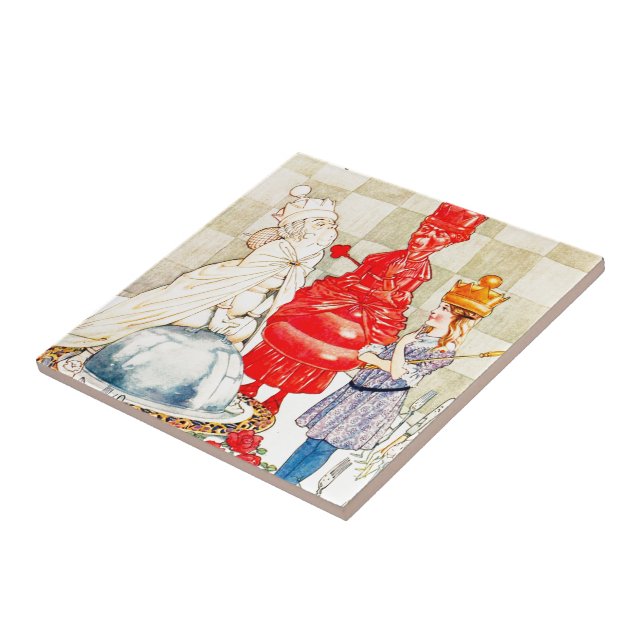 Azulejo De Cerámica Canciones de Alicia: El Indo Pescado (Lado)