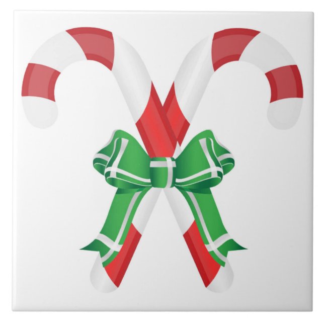 Azulejo De Cerámica CANDYCANES DE navidades (Frente)