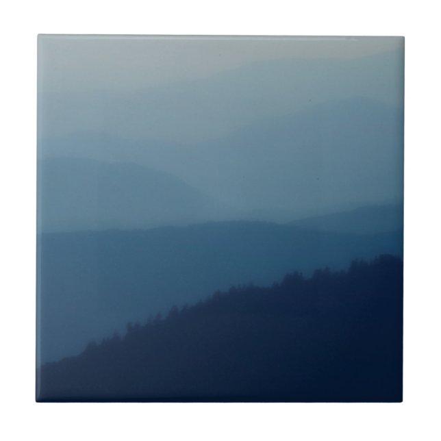 Azulejo De Cerámica Capas azules (Frente)