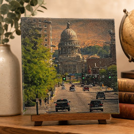 Azulejo De Cerámica Capital del estado en Boise, Idaho