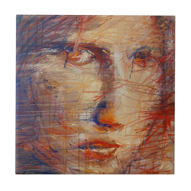 Azulejo De Cerámica Cara abstracta (Frente)