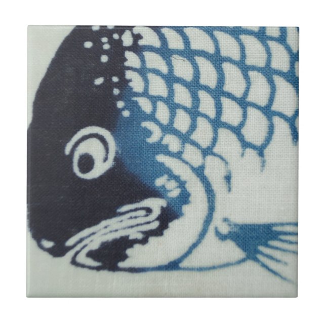 Azulejo De Cerámica Cara de pescado - Peces japoneses (Frente)