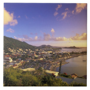 Azulejo De Cerámica Caribe, Antillas Francesas, San Martín.