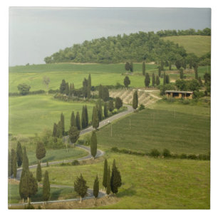 Azulejo De Cerámica Carretera de Pienza a Montepulciano,