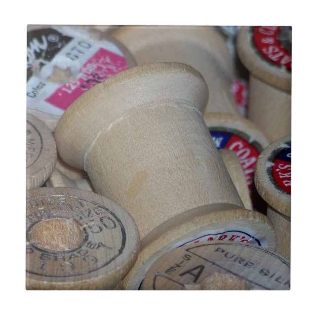 Azulejo De Cerámica Carretes vacíos (Frente)