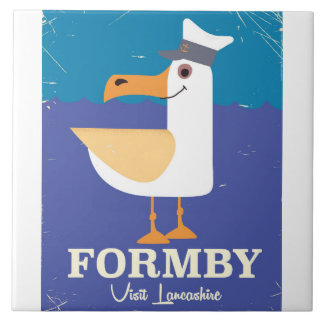 Azulejo De Cerámica Cartel de viaje de la gaviota Fomby Lancashire