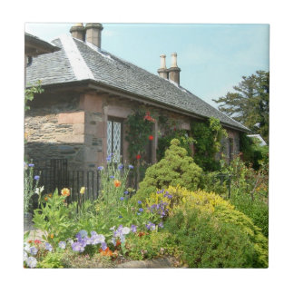 Azulejo De Cerámica Casa de campo inglesa II con fotografía de jardín 