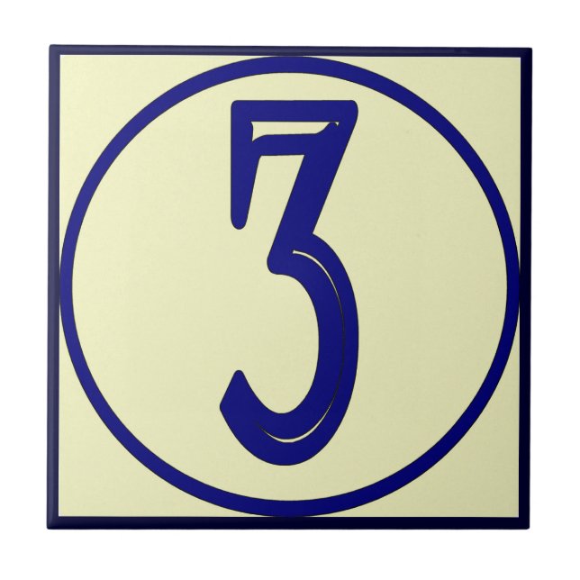 Azulejo De Cerámica Casa de estilo francés número 3 (Frente)