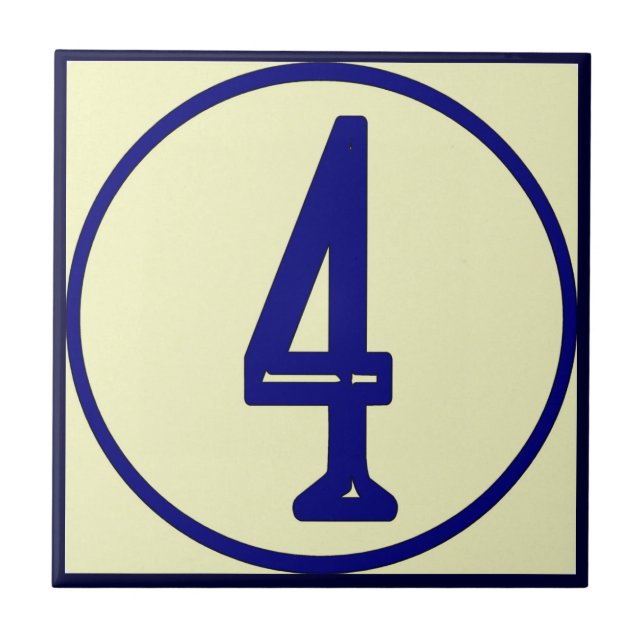 Azulejo De Cerámica Casa de estilo francés número 4 (Frente)