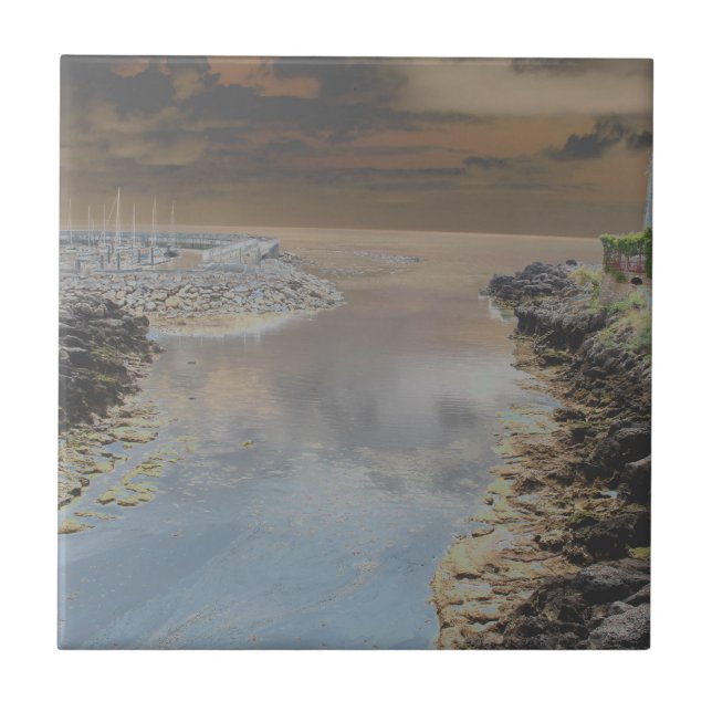 Azulejo De Cerámica Casa de luz en Cascais Portugal (Frente)