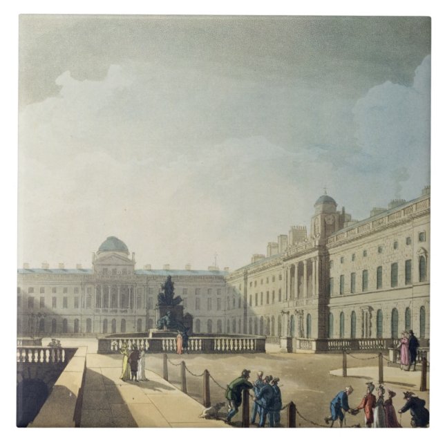 Azulejo De Cerámica Casa de Somerset, filamento, de 'Microcos de (Frente)