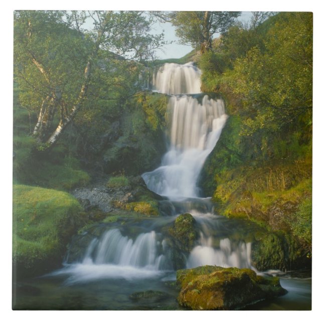 Azulejo De Cerámica Cascada, Isla de Skye, Escocia (Frente)