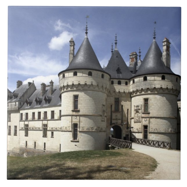 Azulejo De Cerámica Castillo de Chaumont-Sur-Loire. (Frente)