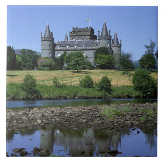 Azulejo De Cerámica Castillo Inverary, Strathclyde, Escocia (Frente)