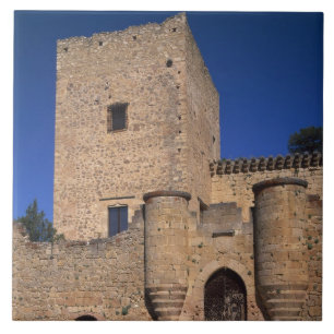 Azulejo De Cerámica Castillo Pedraza, Castilla y León, España 2