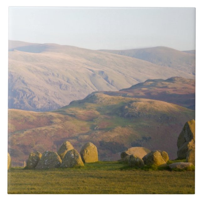 Azulejo De Cerámica Castlerigg Stone Circle, Lake District, Cumbria, 2 (Frente)