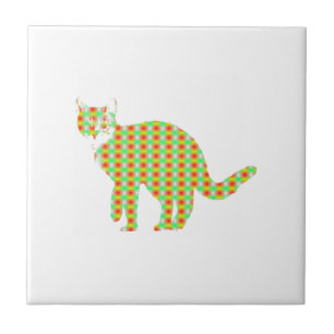 Azulejo De Cerámica Cat con patrones