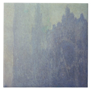 Azulejo De Cerámica Catedral de Claude Monet el Ruán, tiempo de