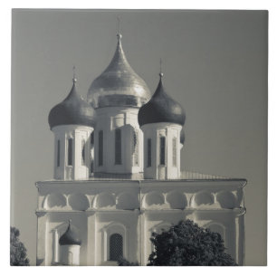 Azulejo De Cerámica Catedral del Kremlin de Pskov y la Trinidad
