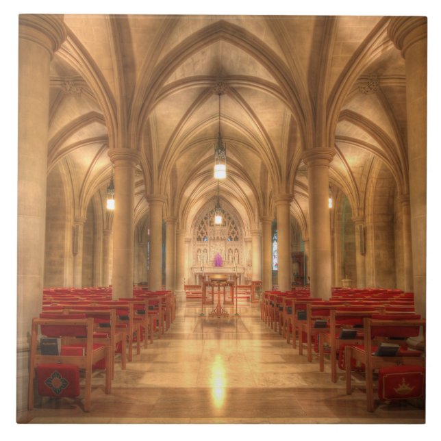 Azulejo De Cerámica Catedral Nacional de Washington Capilla de Belén (Frente)