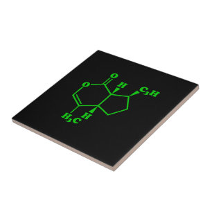 Azulejo De Cerámica Catnip Nepetalactona Fórmula Química Molecular