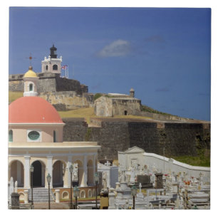 Azulejo De Cerámica Cementerio junto al mar de Puerto Rico
