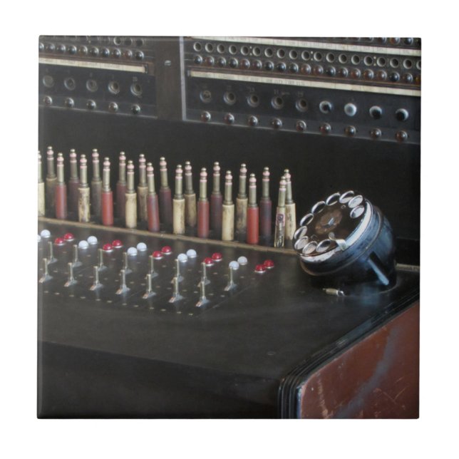 Azulejo De Cerámica Centralita telefónica del teléfono (Frente)