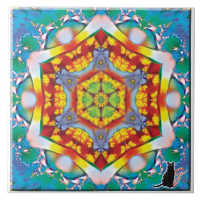 Azulejo De Cerámica Centris Kaleidoscope Tile (Frente)