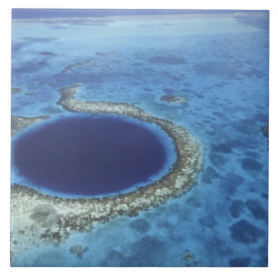 Azulejo De Cerámica CENTROAMÉRICA, Belice, grandes arrecifes de coral