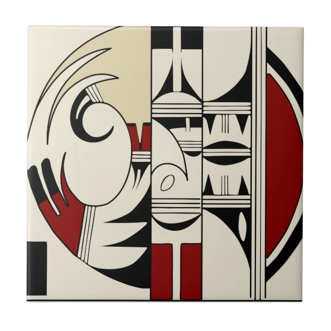 Azulejo De Cerámica Cerámica 01 del Hopi (Frente)