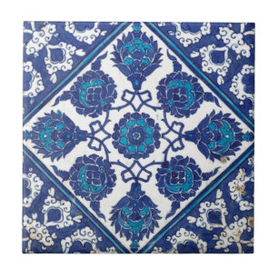 Azulejo De Cerámica Cerámica turca tribal étnica floral del mosaico 