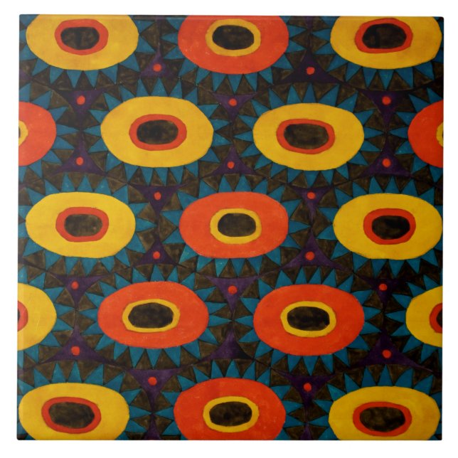 Azulejo De Cerámica Cerámicas de diseño Art Deco (Frente)