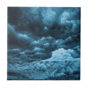 Azulejo De Cerámica Cercano al hielo azul, Islandia