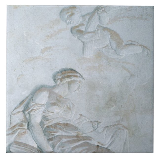 Azulejo De Cerámica Ceres, c.1790 (el fresco) (Frente)