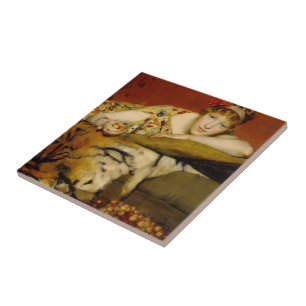 Azulejo De Cerámica Cerezas de Lawrence Alma-Tadema