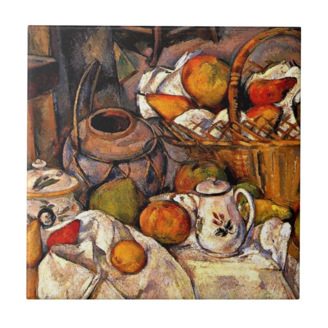Azulejo De Cerámica Cezanne - La mesa de cocina (Frente)