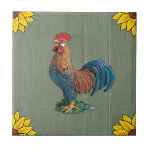 Azulejo De Cerámica Chanticleer Rooster
